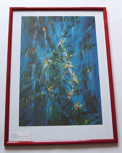 Image: framed example z02 - crystal flowers